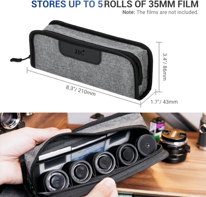 JJC%20Portable%20135%20mm%2035mm%20Film%20Case%20Photographic%20Film%20Carrying%20Storage%20Case%20Pouch%20for%205%20Rolls%20of%2035mm%20135mm%20Films%20Rolls%20Bag%20-%20Image%206