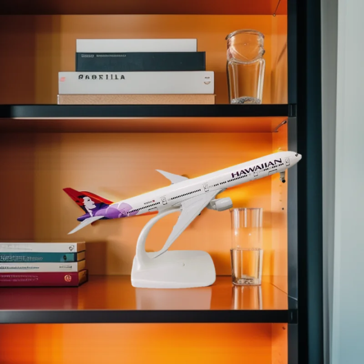 20CM Hawaii Die-cast Toys Metal Alloy Aircraft Model B777 Airline Scale Plane Aviation Airplane Airplanes Decoration Toy Model