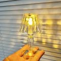 REEMEER Crystal Table Lamp Control Rose Crystal Lamp, Rechargeable Crystal Diamond Table Lamp, Touch Led Table Light Lamp With Rechargeable.