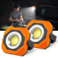 Portable Rechargeable Charging 360° Pivoting Adjustment Magnetic COB LED Solar Light K601. 