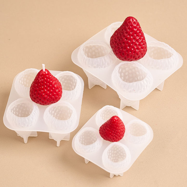 4Pcs%20Strawberry%20Shaped%20Silicone%20Candle%20Mold%20DIY%20Handmade%20Fruit%20Scented%20Candles%20Soap%20Craft%20Casting%20Molds%20Home%20Valentine's%20Day%20Dec%20-%20Image%204