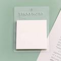 Pack of 50 Transparent Self Adhesive Notes, 3x3 Inch Pads, High-Tack Sticky Back, Clear Writing Surface, for Study/office Use, Reusable Sticky Notes, Ideal for Jotting Ideas, Book Marking, School. 