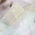 New 10 Yards Silk Ribbon 4cm Wave Edge Pleated s Packaging Material  Wrapping Bouquets Chiffon Ribbon. 