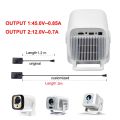 DITONG X3 projector Original extended power adapter 45v DC cable extension Suitable for Magcubic HY310/HY310X/HY260 Projector hy 310. 