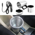 350Ml 150ML Stainless Steel Car Electric Kettle Coffee Tea Water Heating Cup 12V Electric Kettle Stainless Steel Kettle.