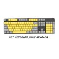 104pcs ABS Universal Mechanical Keyboard Keycaps Ergonomic Blank Keycaps For Cherry MX Keyboard Replacement OEM Backlit Key Cap.