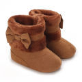 Baby Girls Snow Boots 0-18 Months Winter Warm Plush Soft Sole Non Slip Cute Bow Comfortable Toddler Shoes. 