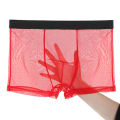 Mens Underwear Mens Ultra-thin Transparent Boxershorts Male Mesh Slips Homme Panties Boxer Shorts Comfortable Men's Underpants. 