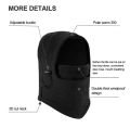 Balaclava Winter Hooded,Thermal Fleece Cap Hat Hood Ski Bike Wind Stopper Mask Monkey Cap Polyester soft Bike Motorcycle full Face Mask Cover Protection Cycling Sports Biker Face Mask Winter Cap and hoddie for men Touring in Snow weather. 