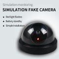 1PC Dummy Fake Security CCTV Dome Camera with Flashing Red LED Light with Security for Outdoor Home Security Warning. 