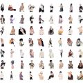 60PCS Anime Naked Muscle Man Stickers Decoration Suitcase Laptop Scrapbooking Phone Stationery Japan Manga Kid Toy Sticker. 