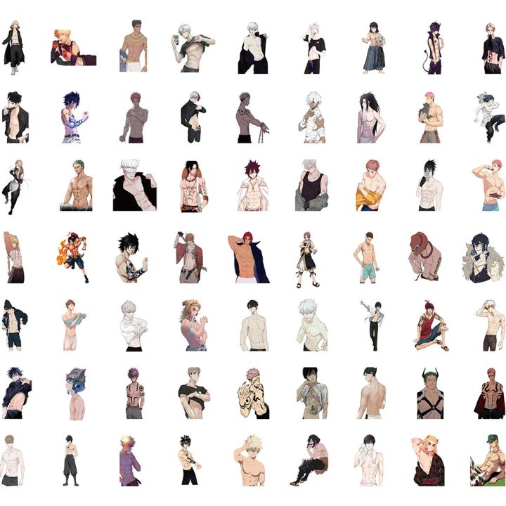 60PCS%20Anime%20Naked%20Muscle%20Man%20Stickers%20Decoration%20Suitcase%20Laptop%20Scrapbooking%20Phone%20Stationery%20Japan%20Manga%20Kid%20Toy%20Sticker%20-%20Image%203