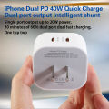 20W Dual Type C Fast Charge Adapter USB C Super Charge EU/US/UK Mobile Phone Charger For IPhone For For .