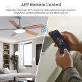 Tuya WiFi Ceiling Fan Light Smart Switch Touch Interruptor Smart Home App Remote Speed Control Works With Alexa Home.