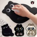 Big-eyed Cat Mouse Pad Non-Slip Comfortable Wrist Rest Typing Pad Dirt-resistant Soft Ergonomic Mouse Pad For Computer Office. 