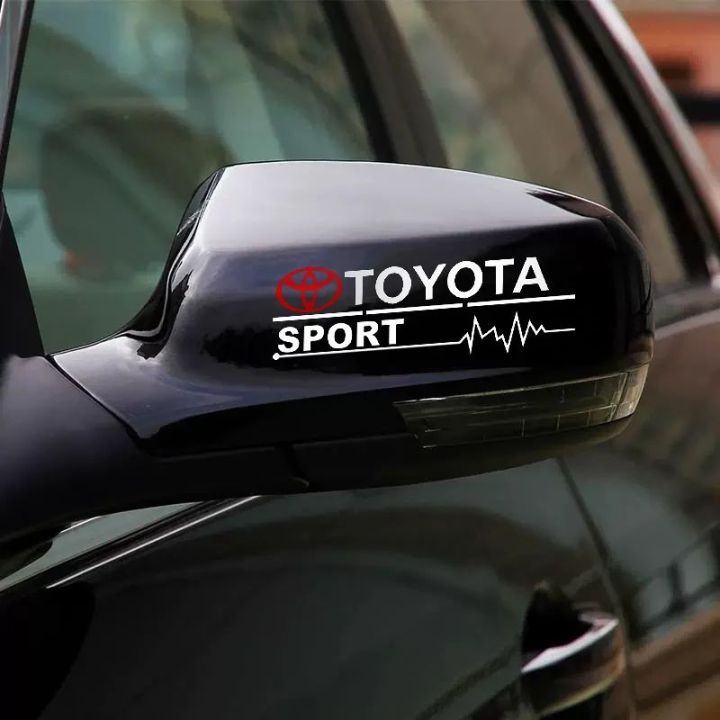 2PC Vinyl Car Styling Stickers Rearview Mirror Side Window Decor Decal