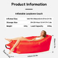 Outdoor Lazy Inflatable Sofa Portable Picnic Camping Inflatable Mattress Beach Sofa Air Sofa Muscle Relaxation. 