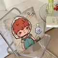 1pc Hirono Anime Doll POP MART Pillow Case Square Pillow BedroomSofaLeisureComfort Cushion Car Living Room Home Decoration 40X40. 