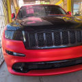 Premium Red Satin Chrome Matte Metallic Vinyl Film Car Wrap Foil with Air Release Self Adhesive Decal Sticker. 