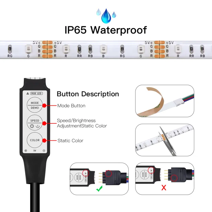 Waterproof%20USB%205V%20LED%20Night%20Lights%20RGB%20LED%20Strip%20Lamp%202835%20Diode%20Tape%20For%20Game%20Room%20TV%20Computer%20PC%20Monitor%20Backlight%20Decoration%20-%20Image%203