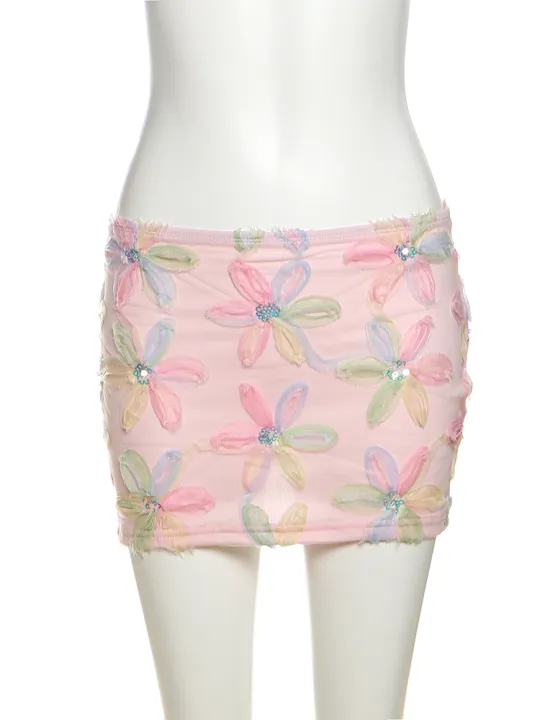 Nibber%20colorful%20flowers%20skirts%20women%20sequins%20patchwork%20mesh%20summer%20new%20trend%20Sweet%20Street%20Party%20casual%20holiday%20chic%20mini%20bottles%20-%20Image%206