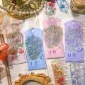 Mr. Paper Retro Flower Special-shaped Frame Bookmark Relief Gilding Student Reading Book Marks Teacher Supplies 10pcs/pack. 