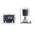 5pcs 360 Degree Rotary Encoder Module KY-040 Brick Sensor Development Board with Push Button for Arduino. 