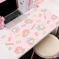 Pink My M-melody Anime Mousepad Cartoon Cute Kawaii Mouse Pad Soft Keyboard Pad Pc Accessories Table Mat Gaming Cabinet Carpet.