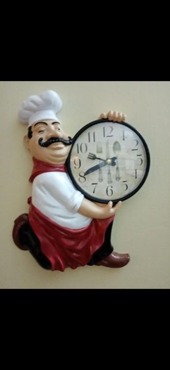 Antique new Kitchens clock (cook men)
