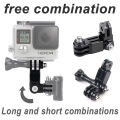 Three-Way Adjustable Arm Extension Pivot Mount For Hero 13 12 11 10 9 8 SJCAM SJ4000 AKASO Insta360 Osmo Action Camera.