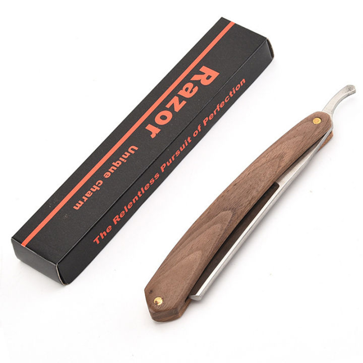 YINTAL%20Blank%20Men%20Shaving%20Straight%20Razor%20Classic%20Pure%20Beech%20Wood%20Handle%20Barber%20Razors%20Sharpened%20Preliminary%20Knife%20Razor%20-%20Image%206