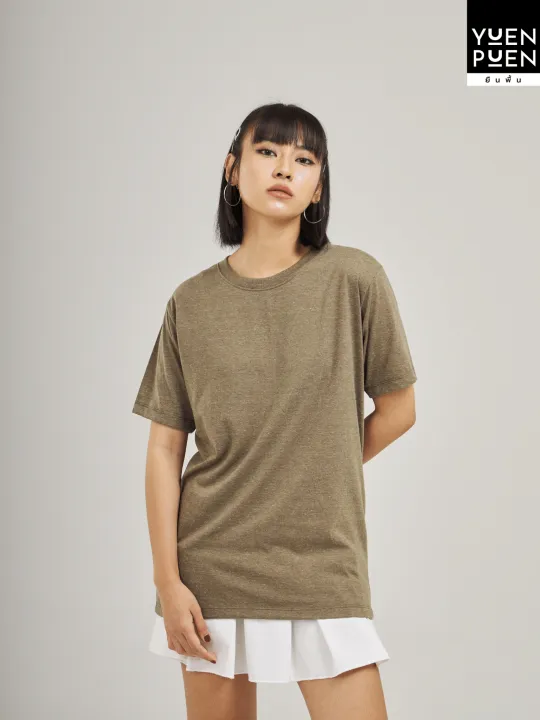 Yuenpuen%20olive%20green%20round%20neck%20t-shirt%20no%20stretch%20no%20need%20to%20iron%20T-shirt%20solid%20color%20tshirt%20women%20T-shirt%20men%20soft%20T-shirts%20-%20Image%203