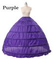 Bridal Petticoat 6 Hoops Ball Gown Petticoat Crinoline Slip Underskirt Bridal Prom Dress Petticoat Purple Red Blue Big Petticoat.