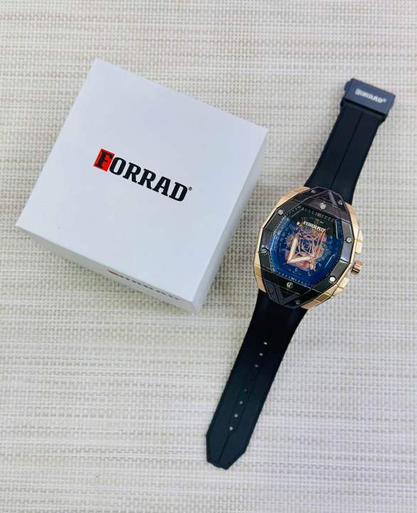 Forrad Watch Forrad heavy head leather streb watch for men with box | Daraz.lk