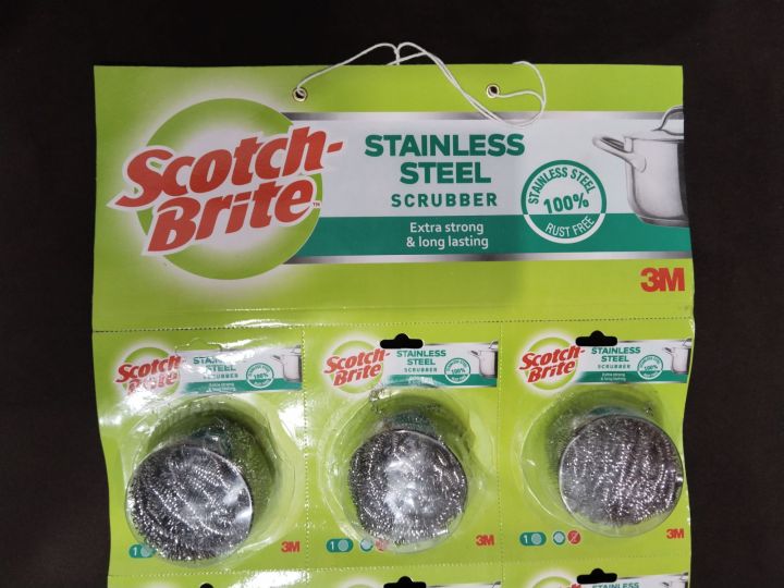 Scotch%20Brite%20Pack%20of%2012%20%20Stainless%20Steel%20Scrubber%20Extra%20Strong%20&%20Long%20Lasting%20100%25%20Stainless%20steel%20Rust%20free%20By%20Oceanic%20International%20-%20Image%204