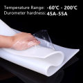 White Silicone Gasket Clear Mat Resin Pad 1mm 2mm 3mm High Temperature No Peculiar Smell Resistance Silicone Rubber Sheet. 