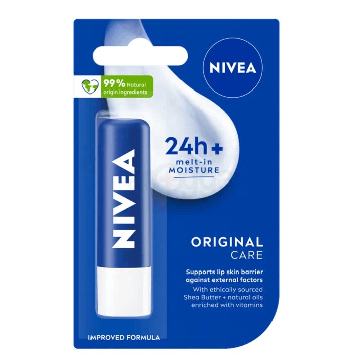 Nivea Long Lasting Moisture Caring lip Balm (Original Care)