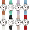 Fashion Women Watch Elegant Quartz Watches PU Leather Strap Wristwatch For Ladies Dress Clock Watches Back Light Reloj Mujer. 