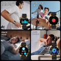 LIGE Smart Watch Sports Fitness Tracker Sleep Health Monitor Bluetooth Call Weather AI Voice Waterproof Luxury Men's Smartwatch.