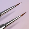 1Pc Metal Handle Kolinsky Nail Liner Brush Nail Painting Pen Acrylic UV Gel Brushes Crystal Manicure Tool Nail Brush pen gpt. 