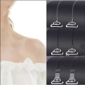 Women's Transparent Frosted Invisible Underwear Straps/ Adjustable Non-slip Seamless Bra Shoulder Strap/ Environmental. 