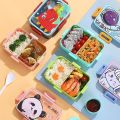 Cartoon Kids’ Lunch Box – Lightweight Bento with Slide Closure for School, Picnic & Travel Snack Container. 