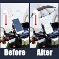1Pcs New Motorcycle Phone Holder Mini Sunshade Umbrella Bicycle Decoration Accessories Polyester Mobile Motorcycle Accessories. 