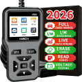 V500 Scanner Diagnostic Tool, Auto Check Engine Code Reader with Reset Function, Enhanced Obdii/Eobd Car Scan Tool. 