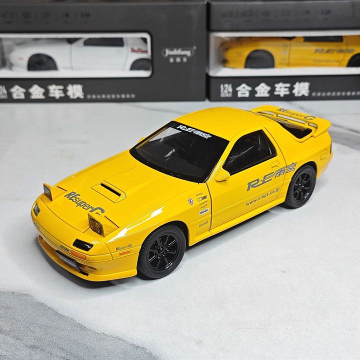 1:24 MAZDA RX7 alloy diecast model car lights sound