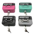 Money Safe Box Lockable Cash Box With Key,Portable Piggy Box Made Of Metal Small Security Lock Box Sturdy Coin Boxes For Kids. 