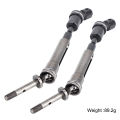 RC CVD Drive Shaft Set - Steel Front & Rear Axles for Traxxas 1/10 Slash 4X4 Rustler Stampede 4X4 VXL Upgrade Parts.