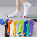 5/10/20/30 Pairs Men Ankle Socks Fashionable Letter Sports Style Odor Proof Sweat Absorbing Breathable Invisible Running Socks.