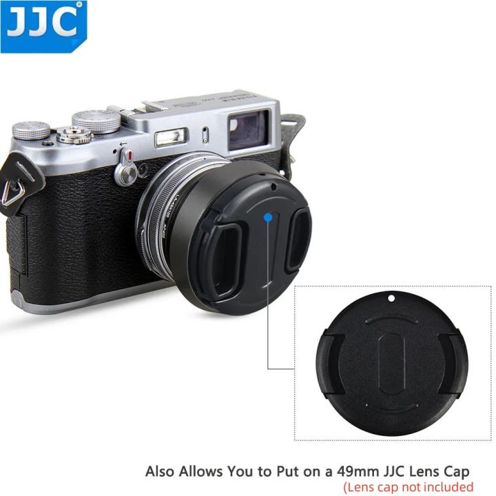 JJC%2049mm%20Metal%20Lens%20Hood%20for%20%20X100VI%20X100V%20X100F%20X100T%20X100S%20X100%20X70%20Replaces%20%20LH-X100%20AR-X100%20Adapter%20Ring%20-%20Image%205