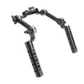 KIMRIG Aluminum Cheese Handgrip Rig With Strengthening ARRI Rosette Magic Arm & 15mm Rod Clamp For Dslr Shoulder Mount Rig.